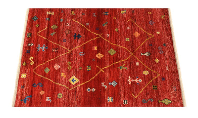 Handmade Tribal Berber Style Rug, 189x164cm