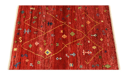 Tappeto stile berbero tribale, fatto a mano 189x164cm