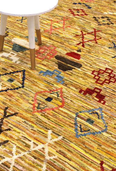 Handmade Tribal Berber Style Rug, 235x176cm