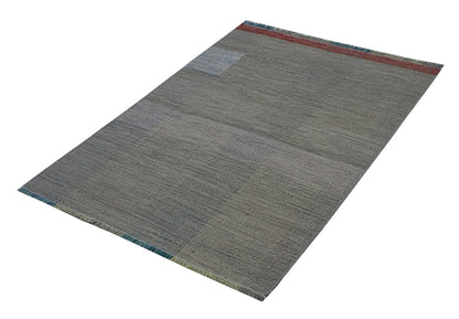 Modern wool Kilim carpet multi 152x101cm