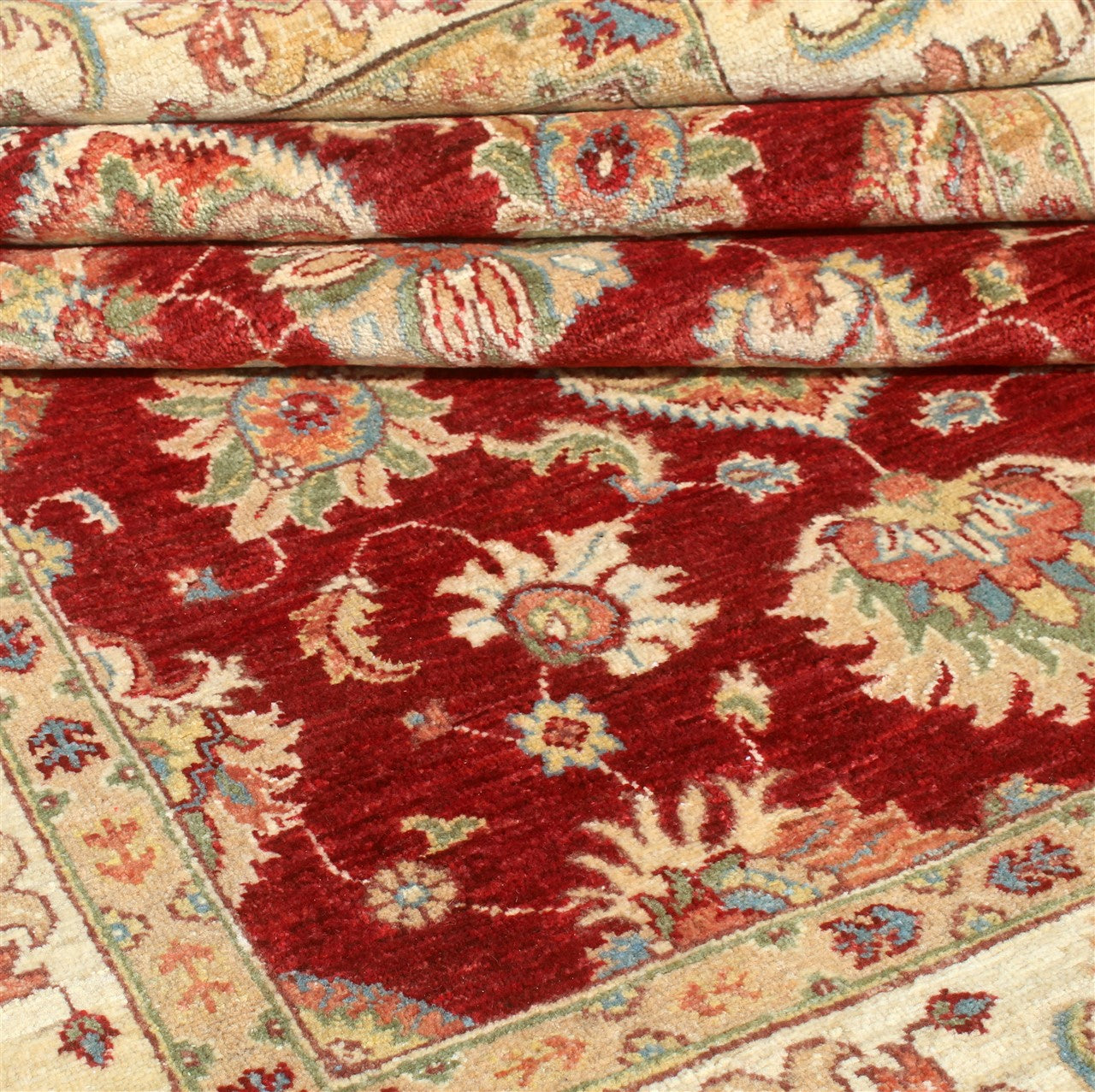 Ziegler wool carpet, handmade, 247x165cm
