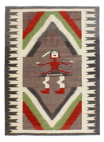 Tappeto Kilim moderno in lana multicolore 255x179cm - CarpetLiving