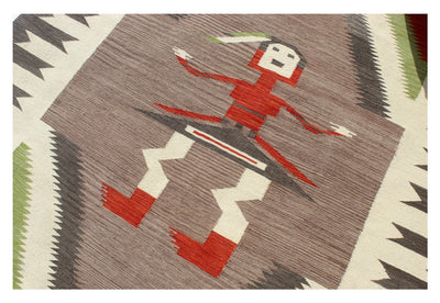 Tappeto Kilim moderno in lana multicolore 255x179cm - CarpetLiving