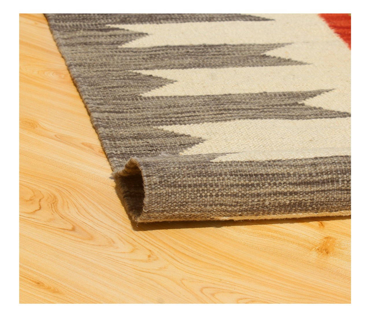 Modern wool Kilim carpet multi 255x179cm