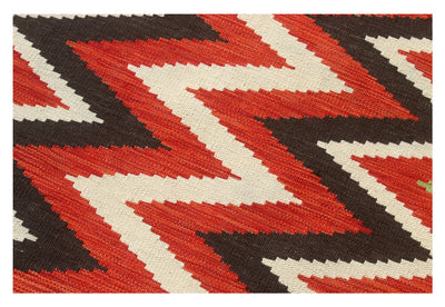 Tappeto Kilim moderno in lana multicolore 201x151cm - CarpetLiving