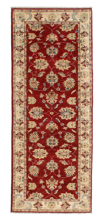 Ziegler wool runner rug, handmade, 230x84cm