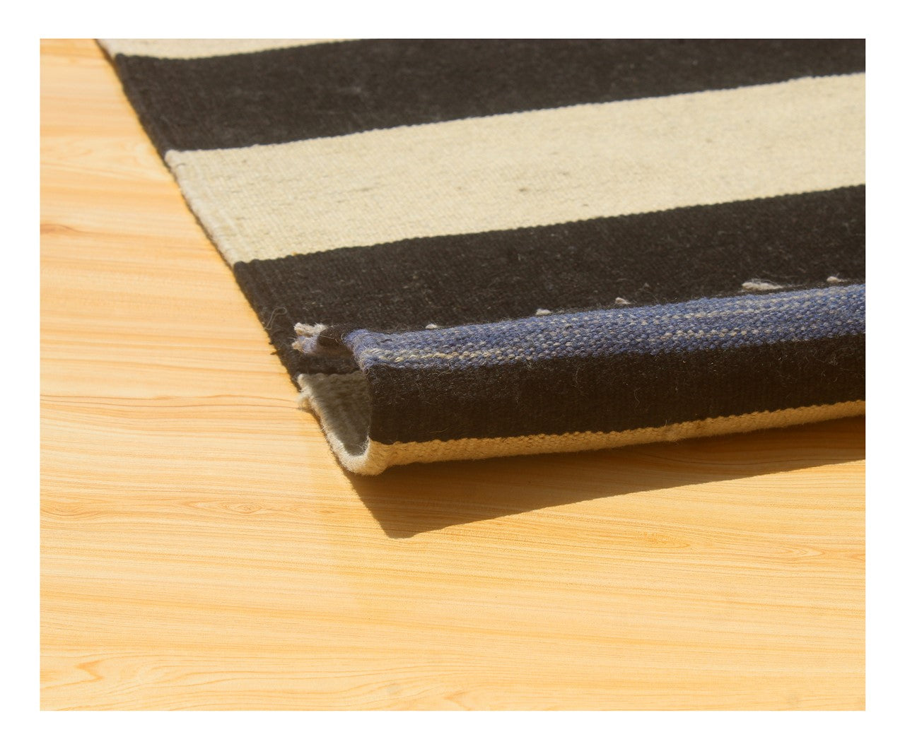 Tappeto Kilim moderno in lana multicolore 292x194cm