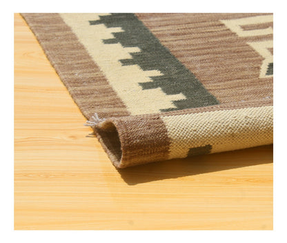 Modern wool Kilim carpet multi 293x203cm