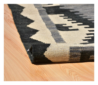 Tappeto Kilim moderno in lana multicolore 200x144cm - CarpetLiving