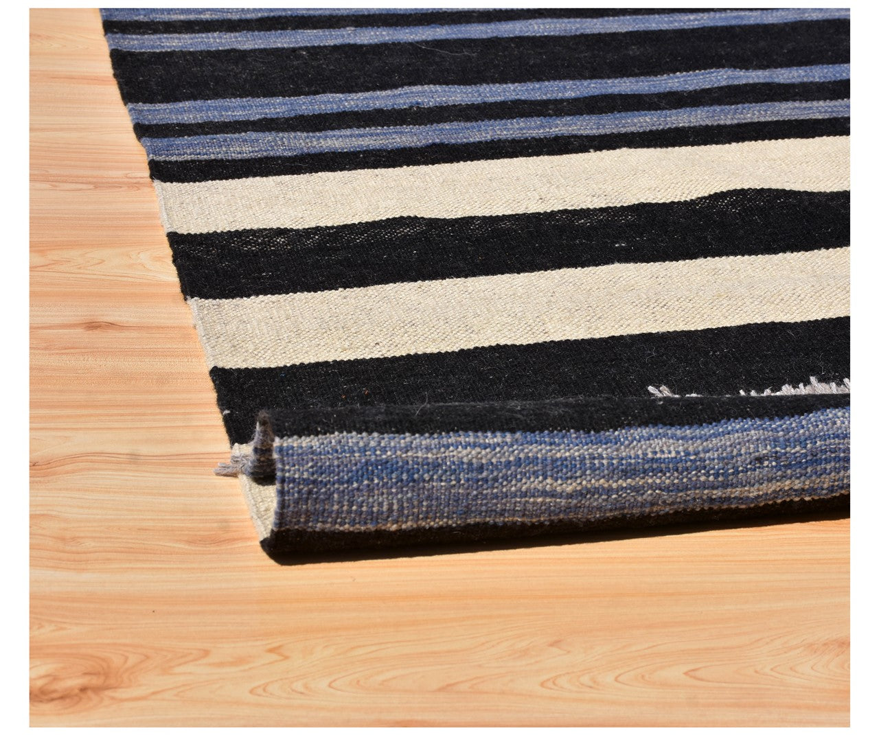 Tappeto Kilim moderno in lana multicolore 250x182cm