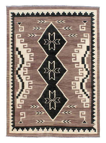 Modern wool Kilim carpet multi 240x174cm