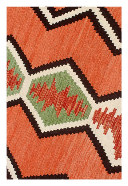 Modern wool Kilim carpet multi 195x150cm