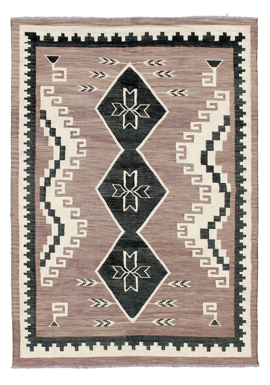 Modern wool Kilim carpet multi 291x200cm