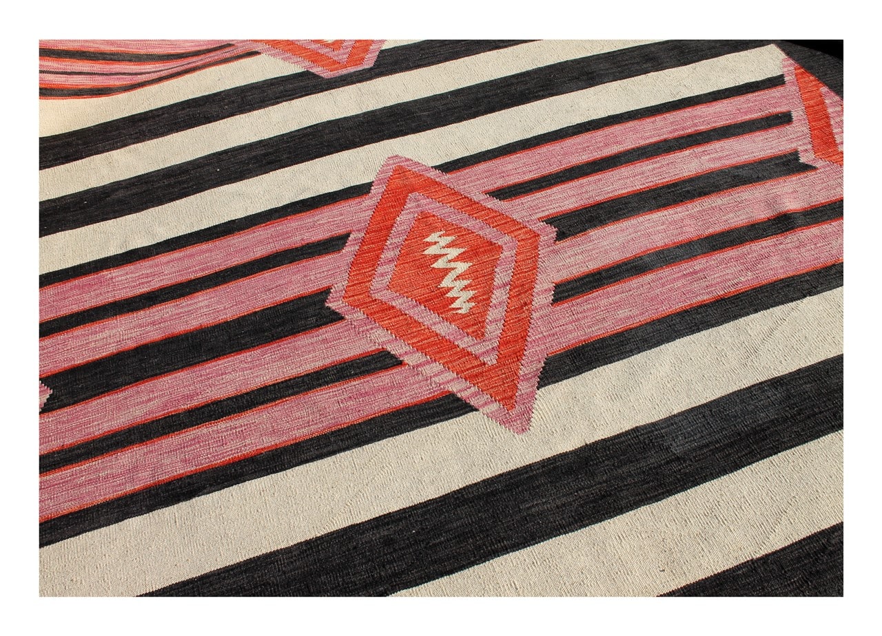 Modern wool Kilim carpet multi 290x250cm
