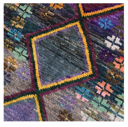 Taimany - Multicolor Tribal Wool Rug - Hand-Knotted 119x73cm