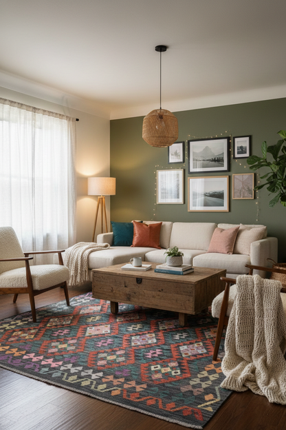 Tappeto Kilim Kaudani Afghan fatto a mano multicolore 299x200cm