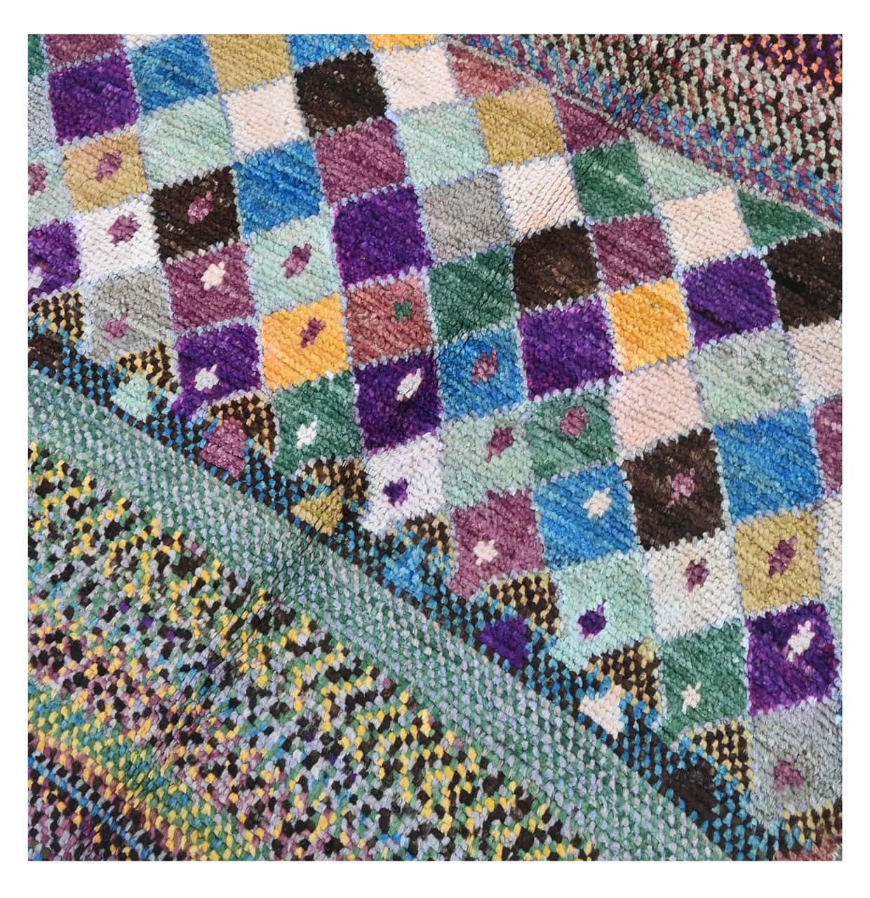 Taimany - Multicolor Tribal Wool Rug - Hand-Knotted 120x80cm