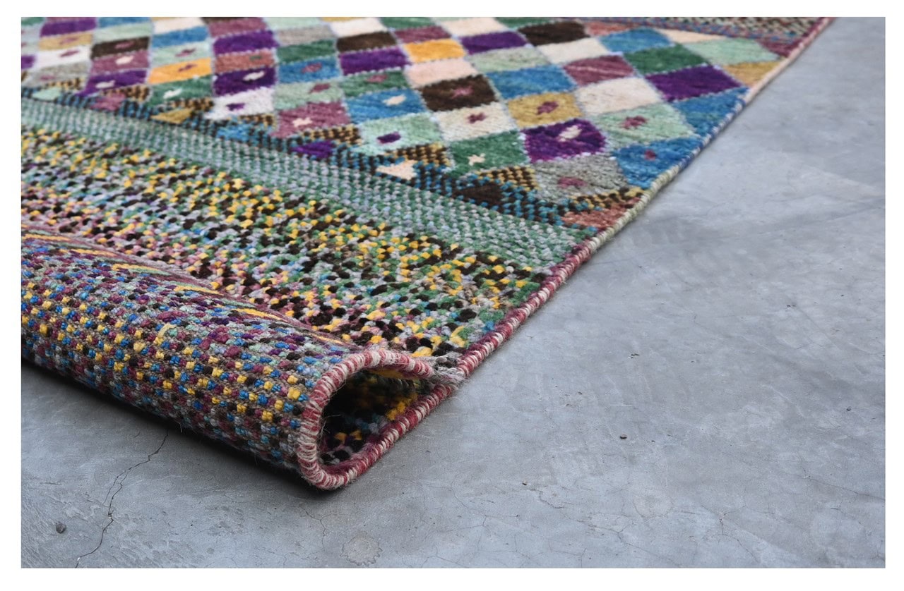 Taimany - Multicolor Tribal Wool Rug - Hand-Knotted 120x80cm