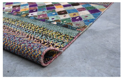 Taimany - Tappeto Tribale in Lana Multicolore - Fatto a Mano 120x80cm - CarpetLiving