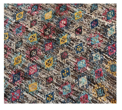 Taimany - Tappeto Tribale in Lana Multicolore - Fatto a Mano 150x87cm - CarpetLiving
