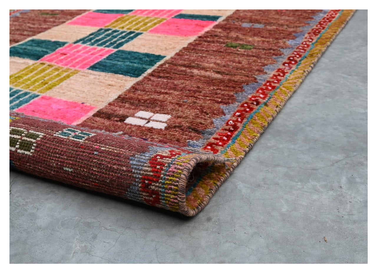 Taimany - Multicolor Tribal Wool Rug - Hand-Knotted 145x90cm