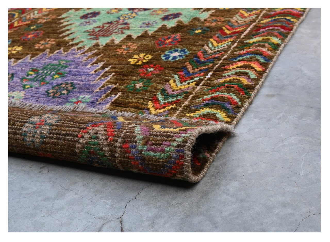 Taimany - Multicolor Tribal Wool Rug - Hand-Knotted 138x84cm