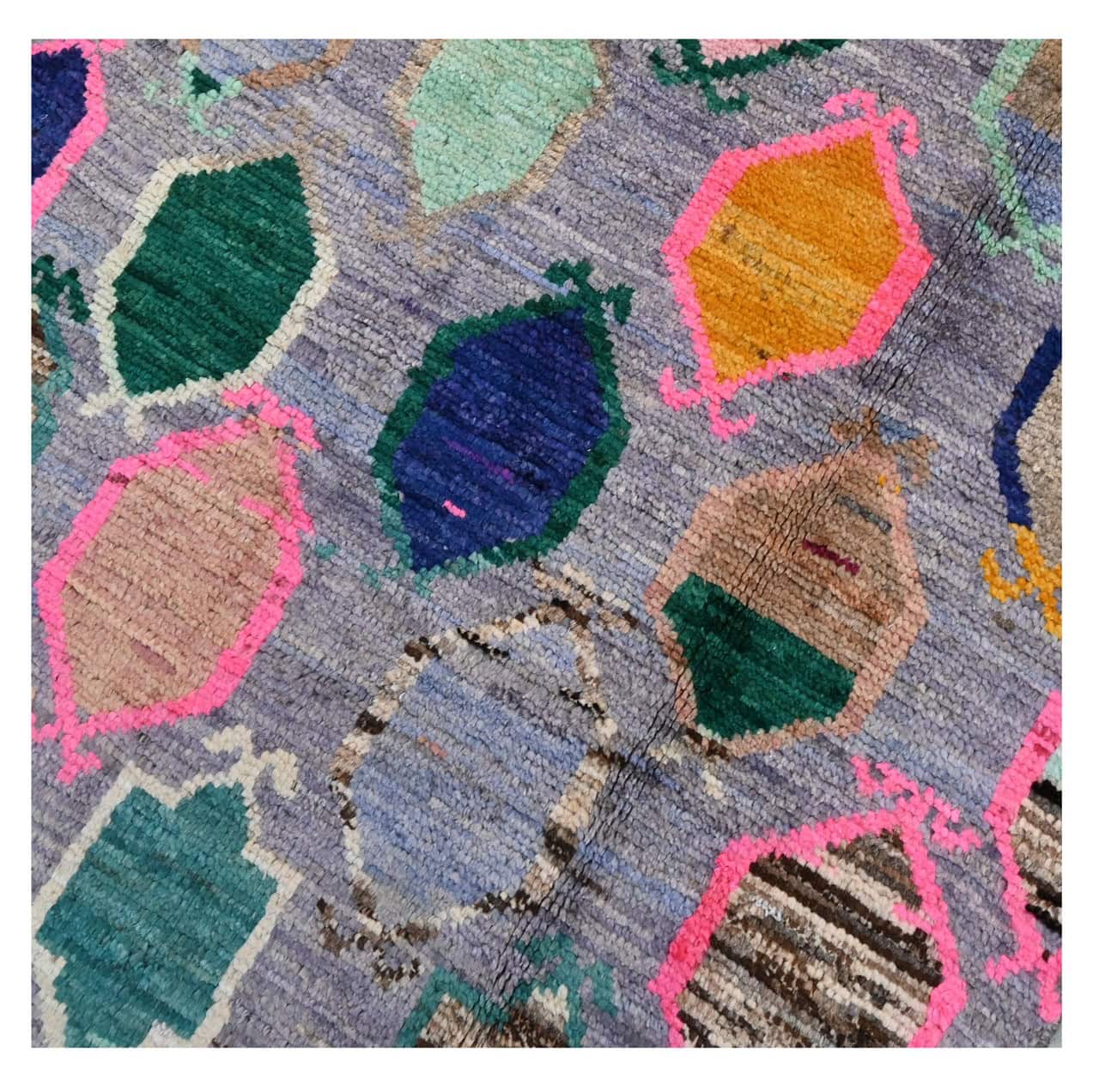 Taimany - Multicolor Tribal Wool Rug - Hand-Knotted 145x89cm