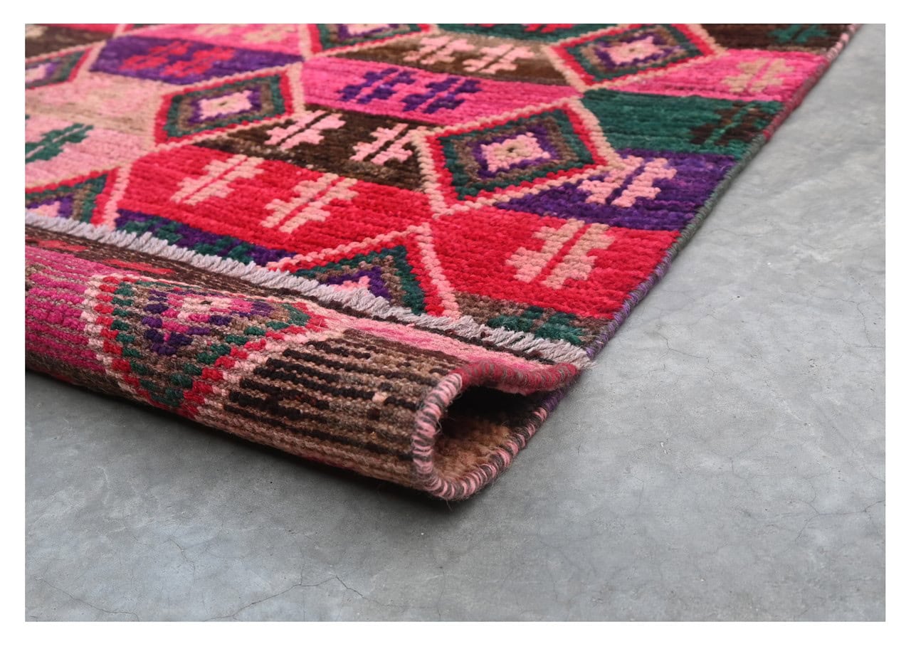 Taimany - Multicolor Tribal Wool Rug - Hand-Knotted 117x77cm