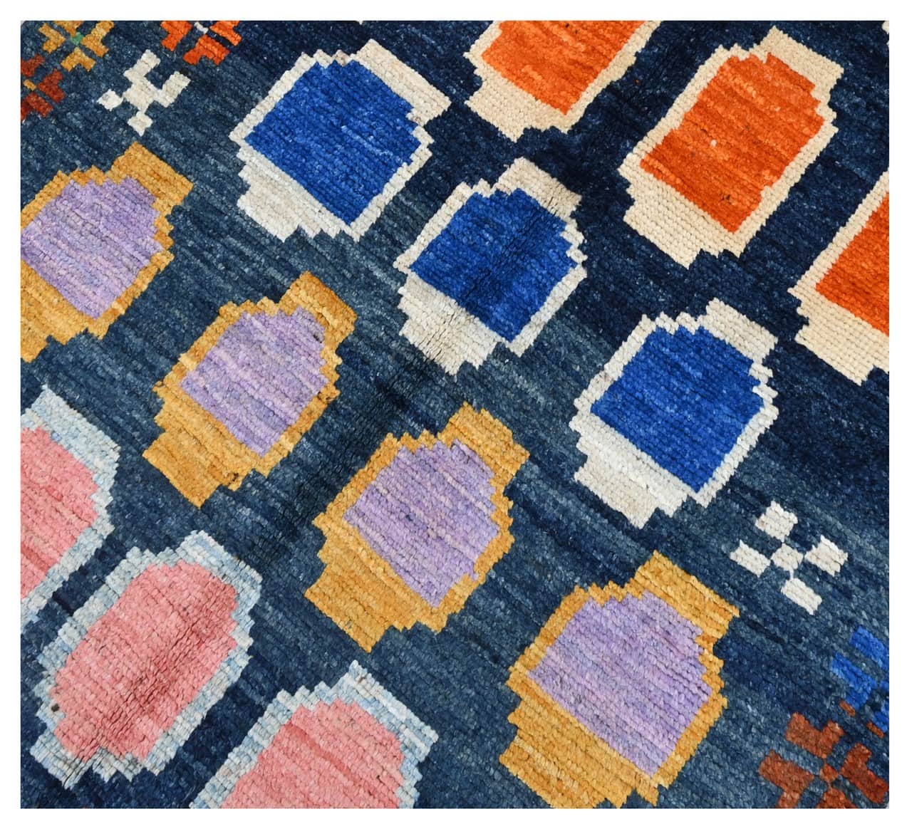 Taimany - Multicolor Tribal Wool Rug - Hand-Knotted 184x108cm