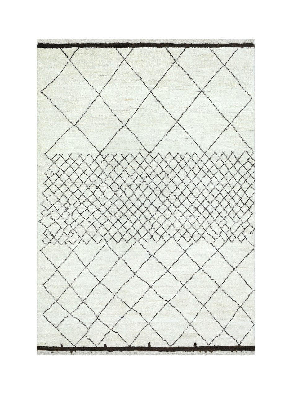 Taimany - Multicolor Tribal Wool Rug - Hand-Knotted 196x140cm