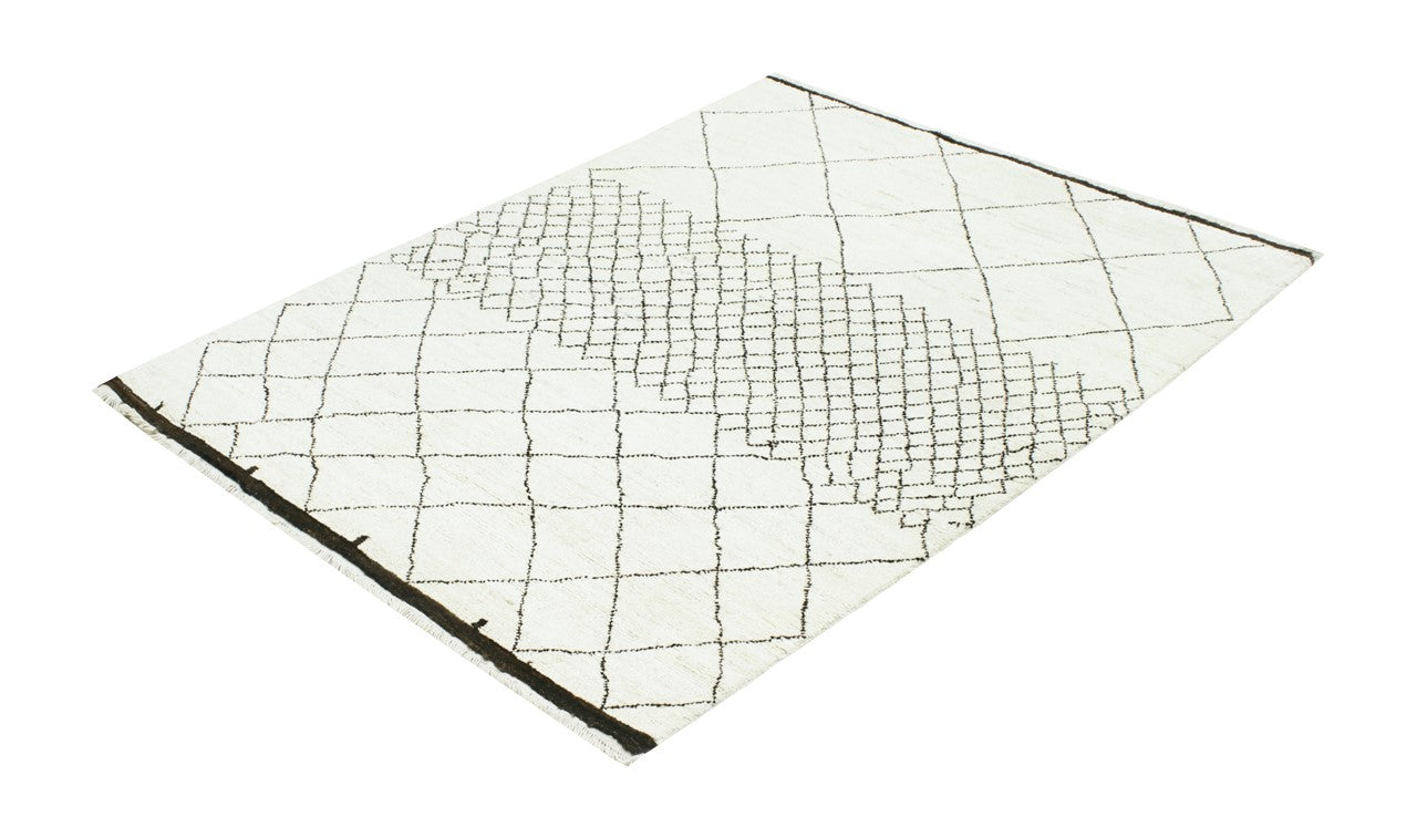 Taimany - Multicolor Tribal Wool Rug - Hand-Knotted 196x140cm