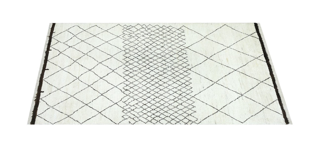Taimany - Multicolor Tribal Wool Rug - Hand-Knotted 196x140cm
