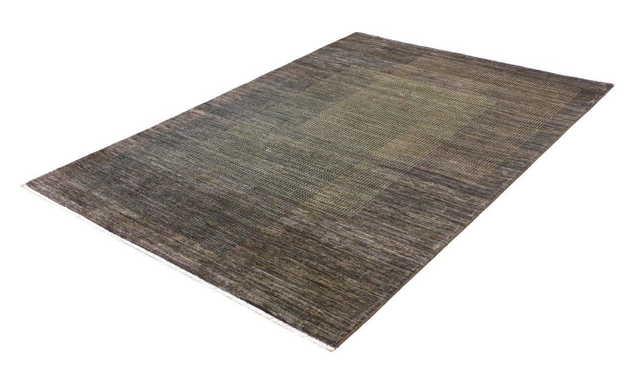 Tappeto Moderno in lana, fatto a mano, design geometrico 204x151cm