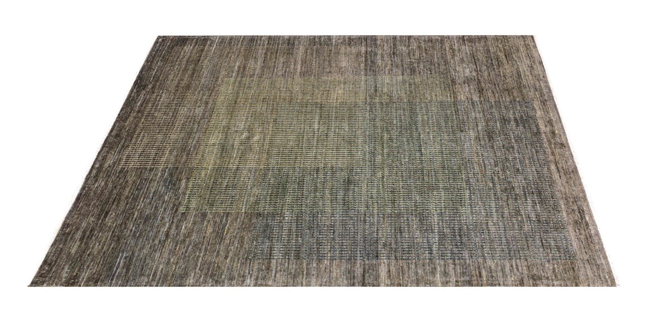 Tappeto Moderno in lana, fatto a mano, design geometrico 204x151cm