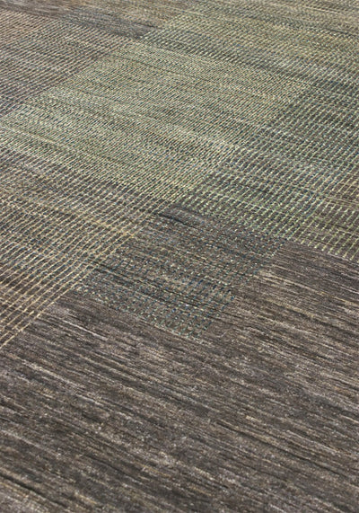 Handmade Modern Wool Rug, Geometric Design, 200x150cm