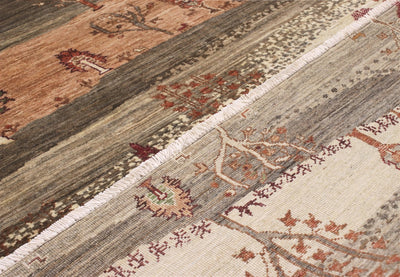 Handmade Ziegler Decorative Floral Rug, 203x154cm