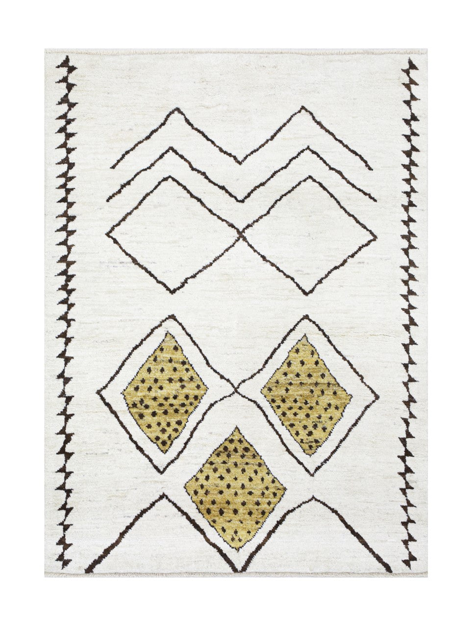 Taimany - Multicolor Tribal Wool Rug - Hand-Knotted 197x144cm