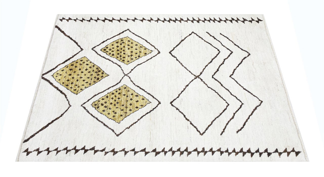 Taimany - Multicolor Tribal Wool Rug - Hand-Knotted 197x144cm