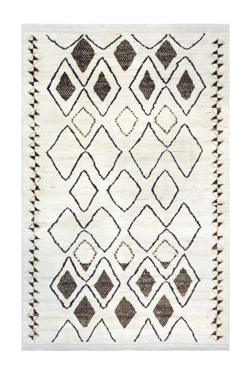 Taimany - Multicolor Tribal Wool Rug - Hand-Knotted 205x141cm