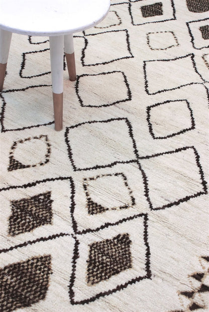 Taimany - Multicolor Tribal Wool Rug - Hand-Knotted 205x141cm