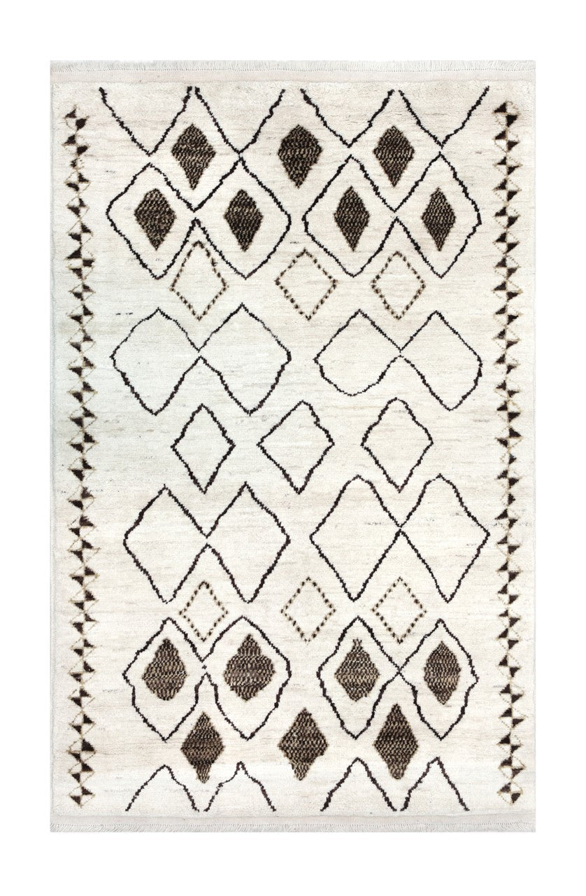 Taimany - Multicolor Tribal Wool Rug - Hand-Knotted 204x140cm
