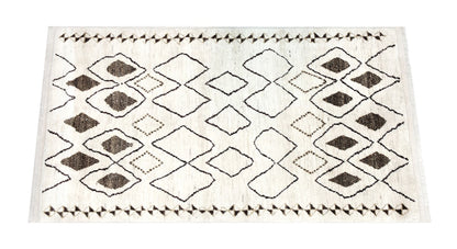 Taimany - Multicolor Tribal Wool Rug - Hand-Knotted 204x140cm