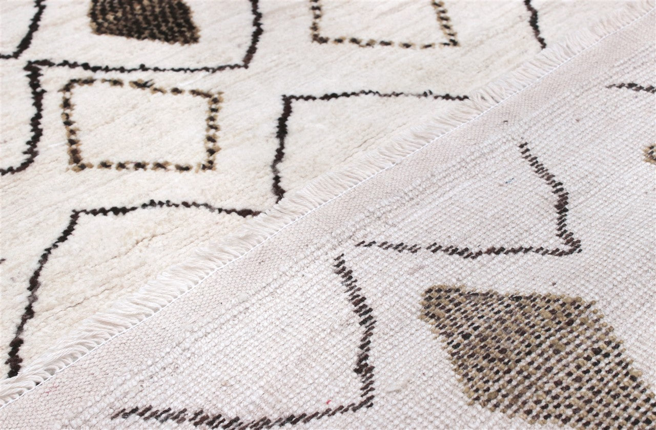 Taimany - Multicolor Tribal Wool Rug - Hand-Knotted 204x140cm
