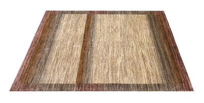 Handmade Modern Wool Rug, Geometric Design, 232x174cm