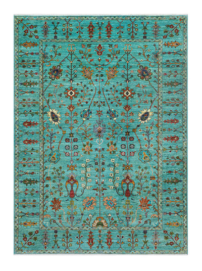 Handmade Ziegler Decorative Floral Rug, 229x177cm