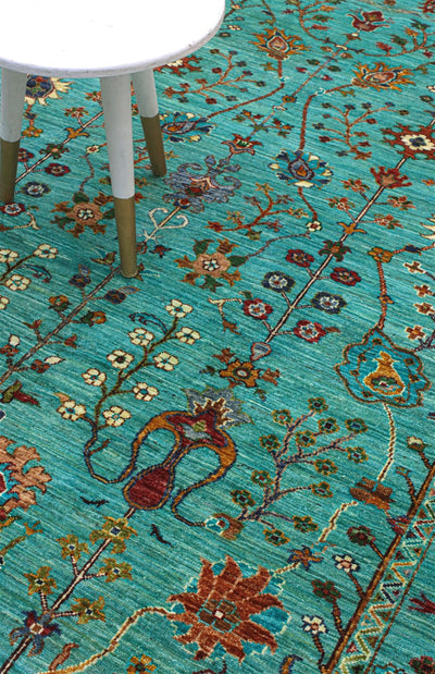 Handmade Ziegler Decorative Floral Rug, 229x177cm