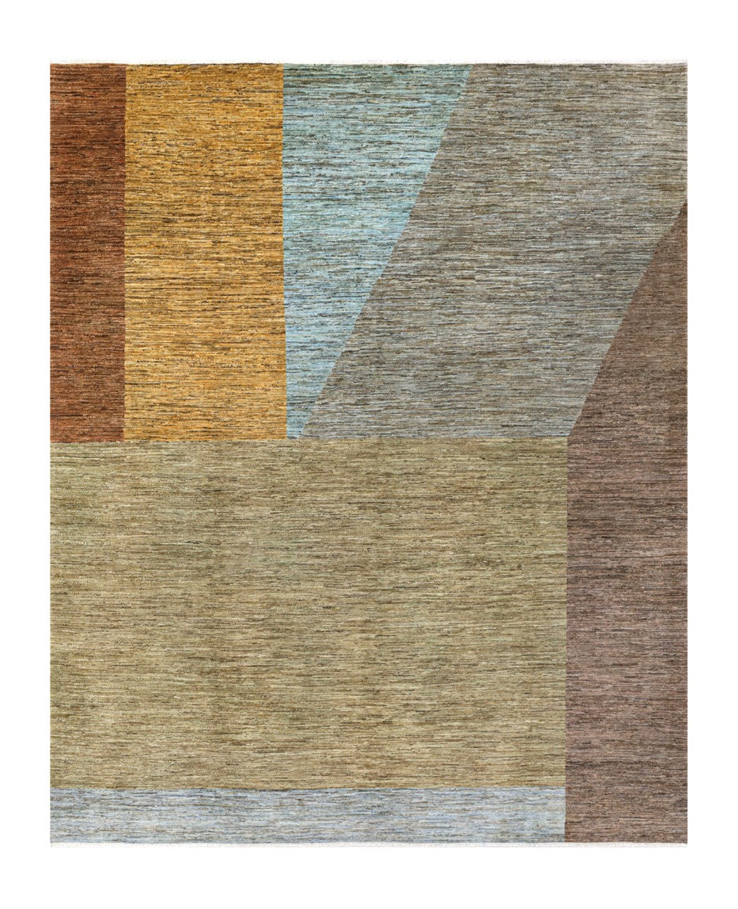 Tappeto Moderno in lana, fatto a mano, design geometrico 292x244cm