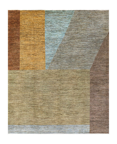 Tappeto Moderno in lana, fatto a mano, design geometrico 292x244cm