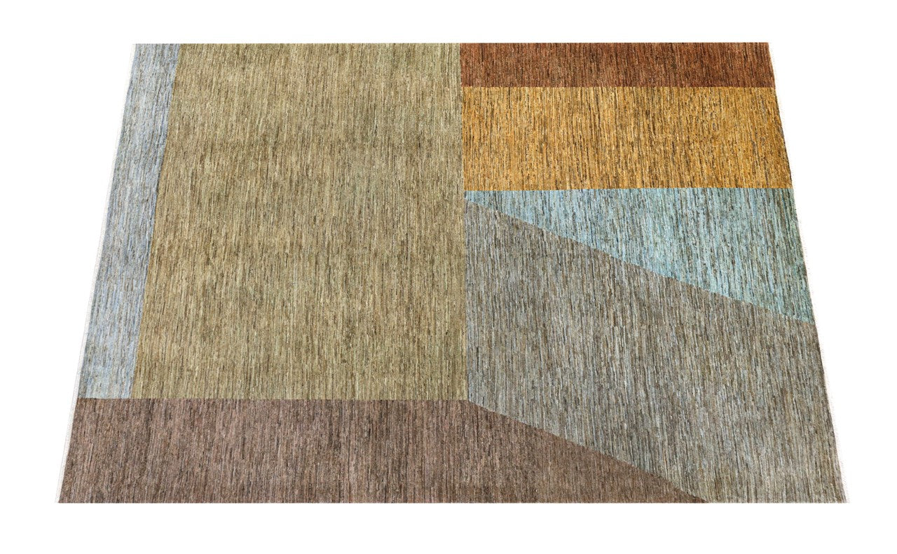 Tappeto Moderno in lana, fatto a mano, design geometrico 292x244cm
