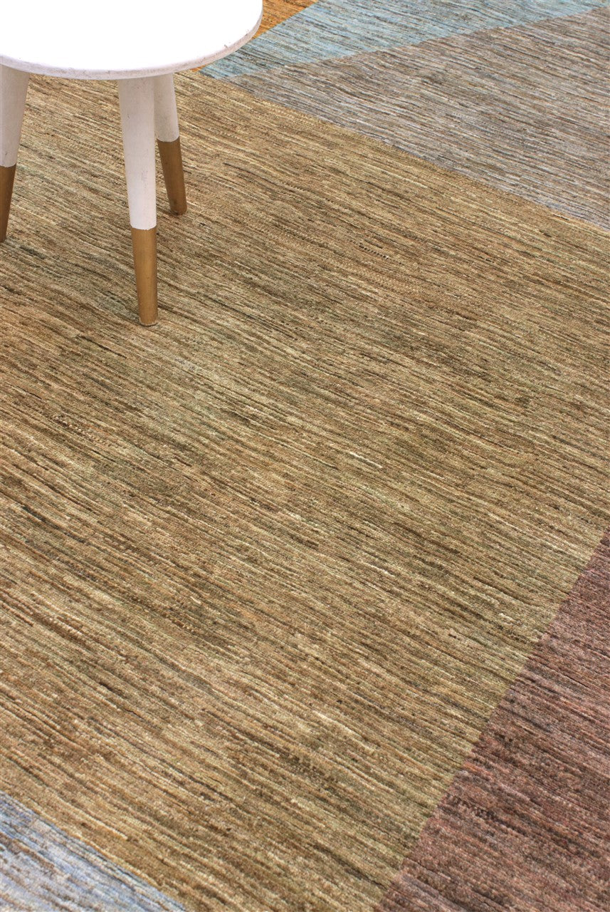 Tappeto Moderno in lana, fatto a mano, design geometrico 292x244cm